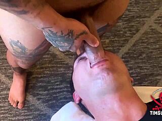 Dice Sucks Dante's Cock in Deepthroat Oral.