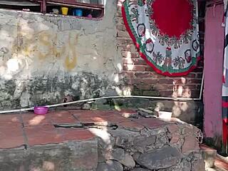 Neighbor showers while I watch her masturbate so good