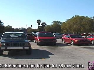 big tit hooters girl strips naked in tampa