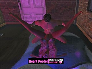 My boss took me to a cheap hotel in this cartoon sex scene