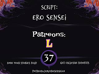 Woman enjoys anal shopping with erotic audio