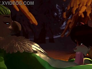 Furry Gostosa Mamando Gostoso no Pau