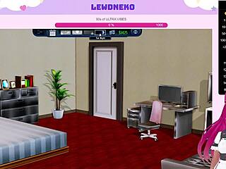 Vtuber Lewdneko Plays Harem Hotel Part 24 With Big Tits Maid In 3d