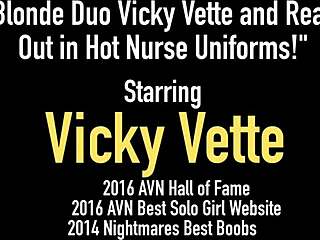 Busty Vicky Vette and Reagan Munch in Nurse Outfits