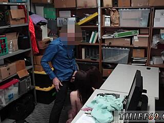 yo, first time anal with ebony cop at work... full video!