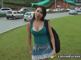 banging busty latina wannabe star during hot casting session