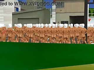 training for a wild gangbang session.