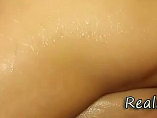 Cute masseuse slammed doggystyle