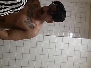 Moon got bent over for wild anal in a public bathroom setting