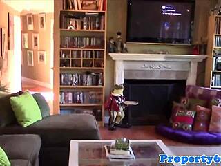 Feel the passion as ebony realtor gets doggystyled in open house. Emotions run high.