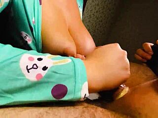 hidden cam catches step sister with big oiled tits fucking my cock