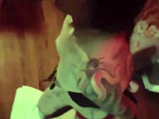 Beautiful Bondaged Tattooed Girlfriend Gives Blowjob!