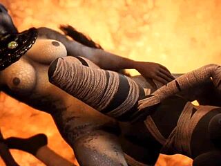 Furry Jackal And Furry Dragon Engaging In Lesbian Scissoring Sex Game