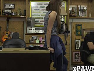 pretty woman fucks in office for cash before pawning her belongings