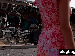 Naked Russian Katya Clover Poses Outdoors for Playboy