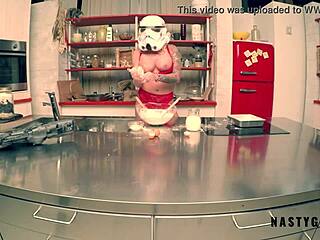 stormtrooper tries cooking but squirts