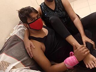 Beautiful Cute Petite Desi Sucking Huge Black Cock Part 1