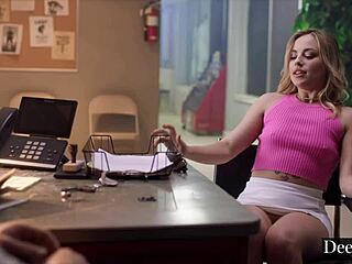 Anna Claire gets her mouth and pussy fucked hard