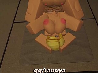 The naughty prostitute with big tits gets her big ass fucked by a monster cock in this story.