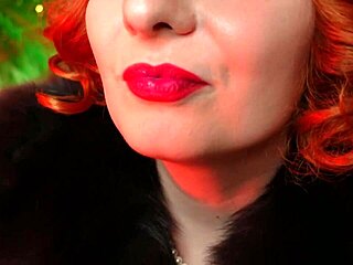 Lipstick and fur goddess Arya Grander rules with fetish charm