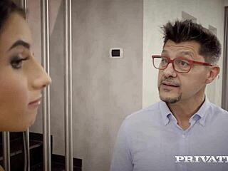 Busty brunette nelly kent deepthroats cock