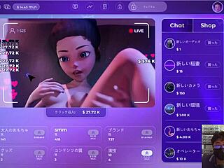 Sexroom live play of clicker game tires fingers with intense action.