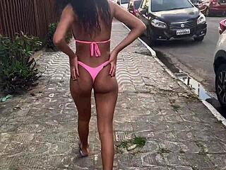 Met a stranger at the beach and hooked up in his apartment for wild action