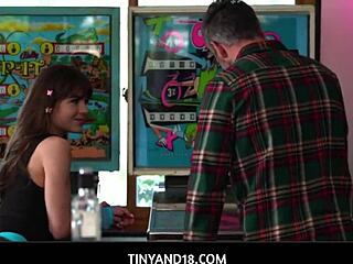 Tiny cutie Megan Marx played and met strangers with big cocks