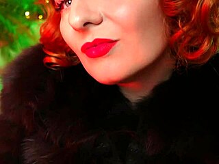 Lipstick and fur goddess Arya Grander rules with fetish charm