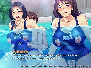 Intense Cumming in Pool Threesome with Neighbor's Wife