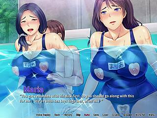 Intense Cumming in Pool Threesome with Neighbor's Wife