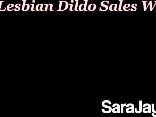 Bi Sexual Goddess Sara Jay Pussy Fucks Lil Carmen Valentina's Huge Tits