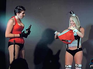 Blonde Femdom Fetish Comedy Show With 50 Shades Improvising