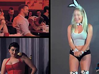 Blonde Femdom Fetish Comedy Show With 50 Shades Improvising