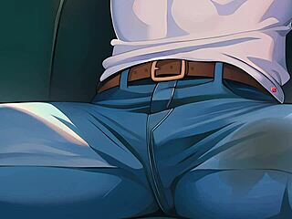 Redhead stewardess in cosplay action?