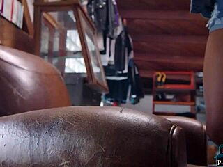 Big Booty Ebony Harley Dean Strips Jeans for Sexy Playboy Solo