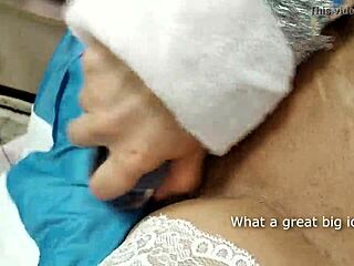 Santa Claus roughly bangs Snow Maiden this Xmas. Wild close-up action!