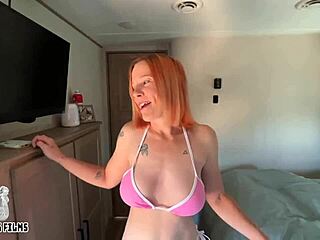 Stepsister sunbathing turns into dirty doggystyle play