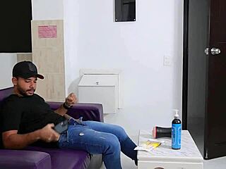 My Best Friend Helps Me Cum After Catching Me