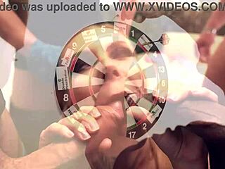 Florane Russell in wild 2-hour hardcore dart play scene