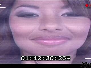 amateur latina feels intense pleasure as she gets a sloppy facial from her daddy