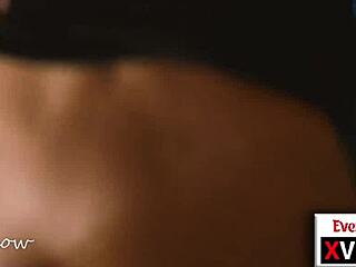 In POV, she gets a huge cock in her pussy with butt plug, moaning loudly during sensual doggy sex