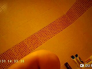 Spy Camera Catches Shower Nude Tits