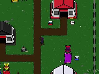 Spunkstock Music Festival - Babe With Silver Hair Has Sex In Anime Cosplay Hentai Sex Game - Part 4