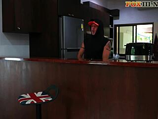 Naughty Guy Feeds Rasta Girl Yogurt Surprise Cum Close-Up