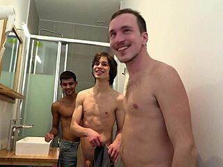 Gay Twinks Unleash Wild Anal Orgy Assfucking