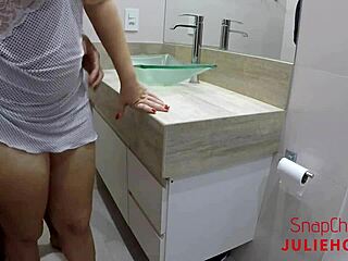 I had sex with my hot friend with a big ass in her bathroom