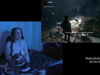 Naked Brunette With Big Natural Tits Engages In Lesbian Play With BBW Partner