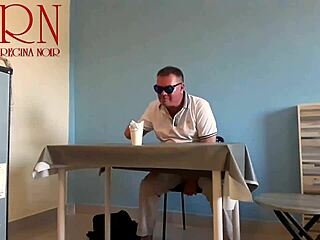 Naked waitress serves, guest eats from her navel now