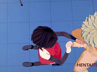 I enjoy this hentai animation of bakugou and sarada at school